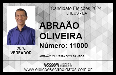 Candidato ABRAÃO OLIVEIRA 2024 - ILHÉUS - Eleições