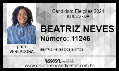 Candidato BEATRIZ NEVES 2024 - ILHÉUS - Eleições