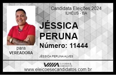 Candidato JÉSSICA PERUNA 2024 - ILHÉUS - Eleições