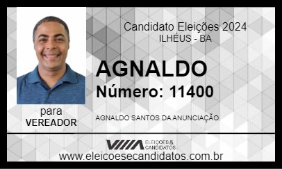 Candidato AGNALDO 2024 - ILHÉUS - Eleições