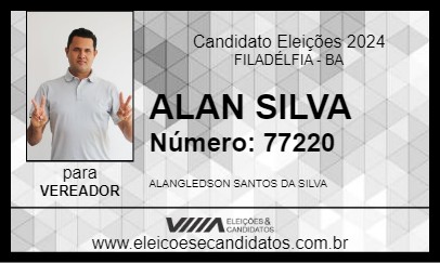 Candidato ALAN SILVA 2024 - FILADÉLFIA - Eleições