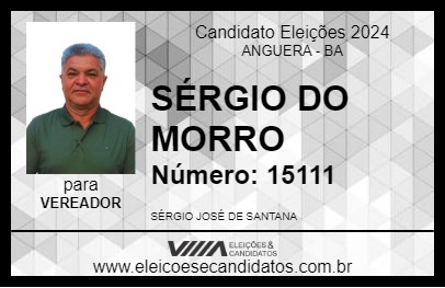 Candidato SÉRGIO DO MORRO 2024 - ANGUERA - Eleições