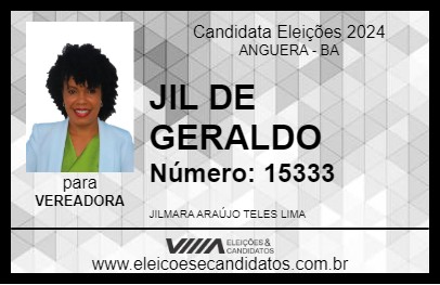 Candidato JIL DE GERALDO 2024 - ANGUERA - Eleições