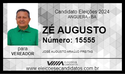 Candidato ZÉ AUGUSTO 2024 - ANGUERA - Eleições