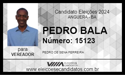 Candidato PEDRO BALA 2024 - ANGUERA - Eleições