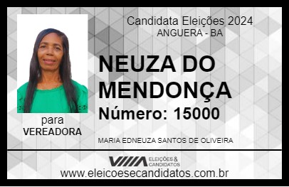 Candidato NEUZA DO MENDONÇA 2024 - ANGUERA - Eleições