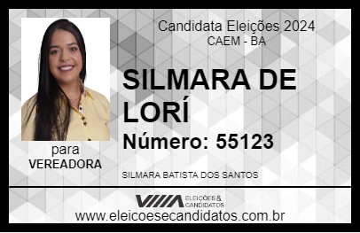 Candidato SILMARA DE LORÍ 2024 - CAEM - Eleições