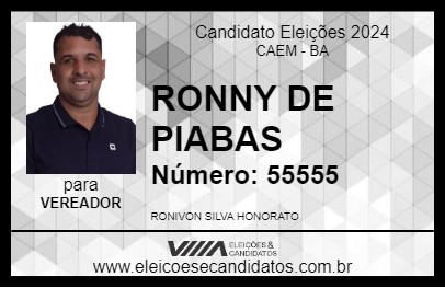 Candidato RONNY DE PIABAS 2024 - CAEM - Eleições