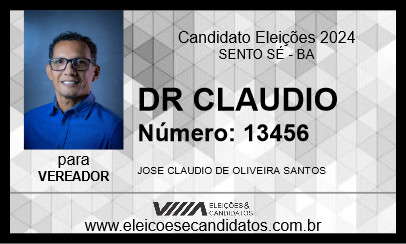 Candidato DR CLAUDIO 2024 - SENTO SÉ - Eleições