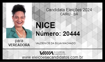 Candidato NICE 2024 - CAIRU - Eleições