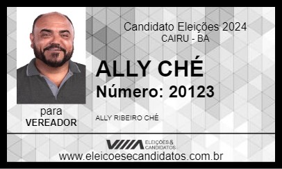 Candidato ALLY CHÉ 2024 - CAIRU - Eleições