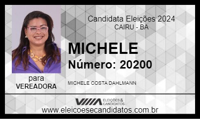 Candidato MICHELE 2024 - CAIRU - Eleições