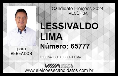 Candidato LESSIVALDO LIMA 2024 - IRECÊ - Eleições