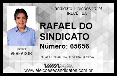 Candidato RAFAEL DO SINDICATO 2024 - IRECÊ - Eleições