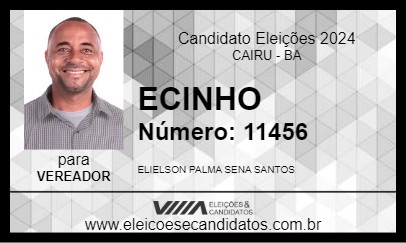 Candidato ECINHO 2024 - CAIRU - Eleições