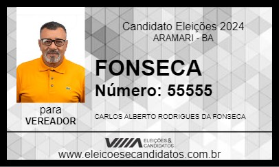 Candidato FONSECA 2024 - ARAMARI - Eleições