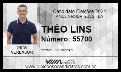 Candidato THÉO LINS 2024 - AMÉLIA RODRIGUES - Eleições