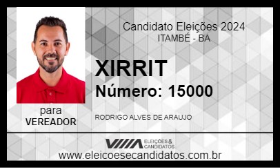 Candidato XIRRIT 2024 - ITAMBÉ - Eleições