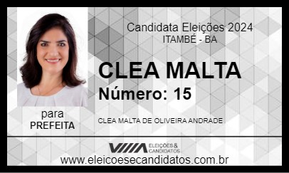 Candidato CLEA MALTA 2024 - ITAMBÉ - Eleições