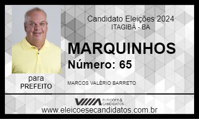 Candidato MARQUINHOS 2024 - ITAGIBÁ - Eleições