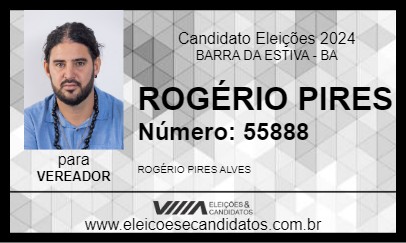 Candidato ROGÉRIO PIRES 2024 - BARRA DA ESTIVA - Eleições