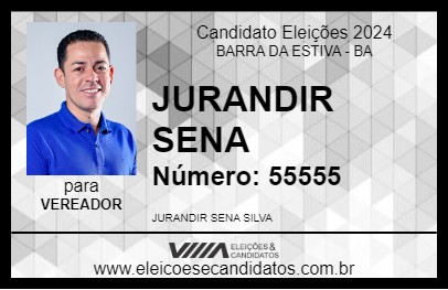 Candidato JURANDIR SENA 2024 - BARRA DA ESTIVA - Eleições