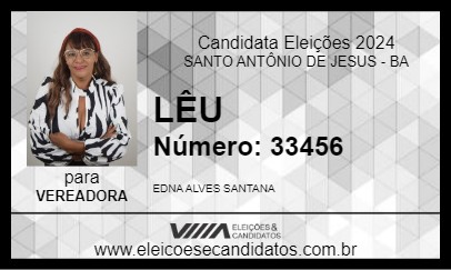 Candidato LÊU 2024 - SANTO ANTÔNIO DE JESUS - Eleições