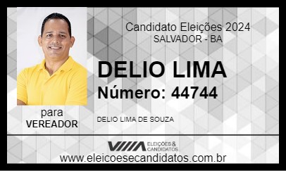 Candidato DELIO LIMA 2024 - SALVADOR - Eleições