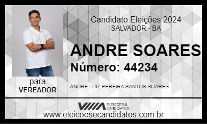 Candidato ANDRE SOARES 2024 - SALVADOR - Eleições