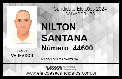 Candidato NILTON SANTANA 2024 - SALVADOR - Eleições