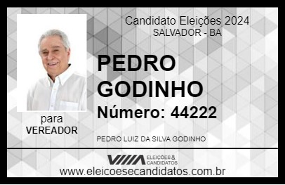 Candidato PEDRO GODINHO 2024 - SALVADOR - Eleições