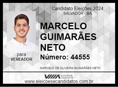 Candidato MARCELO GUIMARÃES NETO 2024 - SALVADOR - Eleições