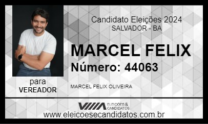 Candidato MARCEL FELIX 2024 - SALVADOR - Eleições