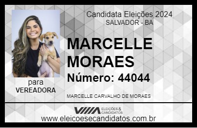 Candidato MARCELLE MORAES 2024 - SALVADOR - Eleições