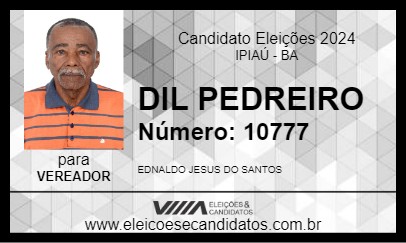 Candidato DIL PEDREIRO 2024 - IPIAÚ - Eleições