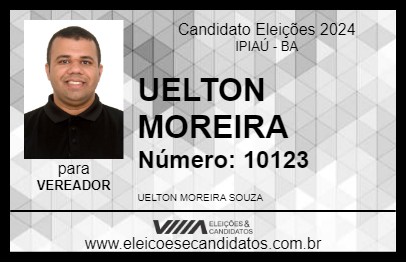 Candidato UELTON MOREIRA 2024 - IPIAÚ - Eleições