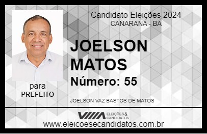 Candidato JOELSON MATOS 2024 - CANARANA - Eleições