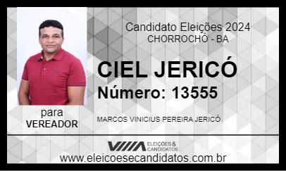 Candidato CIEL JERICÓ 2024 - CHORROCHÓ - Eleições