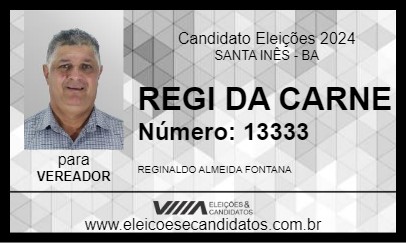 Candidato REGI DA CARNE 2024 - SANTA INÊS - Eleições