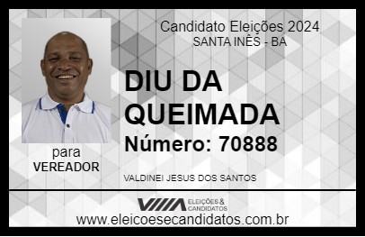 Candidato DIU DA QUEIMADA 2024 - SANTA INÊS - Eleições