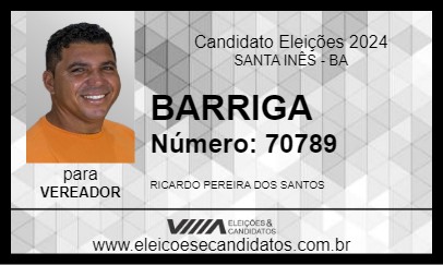 Candidato BARRIGA 2024 - SANTA INÊS - Eleições