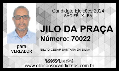 Candidato JILO DA PRAÇA 2024 - SÃO FÉLIX - Eleições