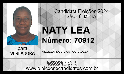 Candidato NATY LEA 2024 - SÃO FÉLIX - Eleições