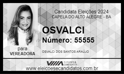 Candidato OSVALCI 2024 - CAPELA DO ALTO ALEGRE - Eleições