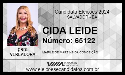 Candidato CIDA LEIDE 2024 - SALVADOR - Eleições