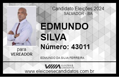 Candidato EDMUNDO SILVA 2024 - SALVADOR - Eleições