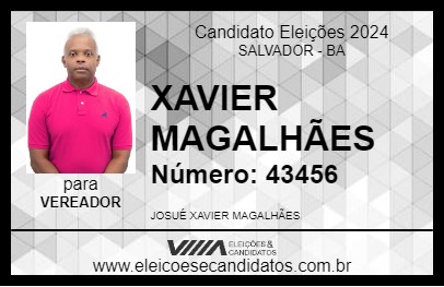 Candidato XAVIER MAGALHÃES 2024 - SALVADOR - Eleições