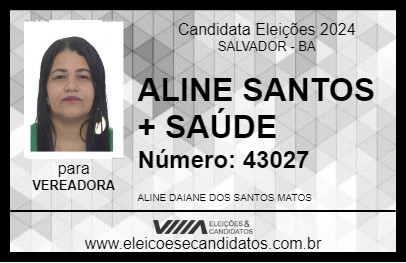 Candidato ALINE SANTOS 2024 - SALVADOR - Eleições