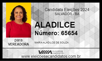 Candidato ALADILCE 2024 - SALVADOR - Eleições