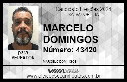 Candidato MARCELO DOMINGOS 2024 - SALVADOR - Eleições